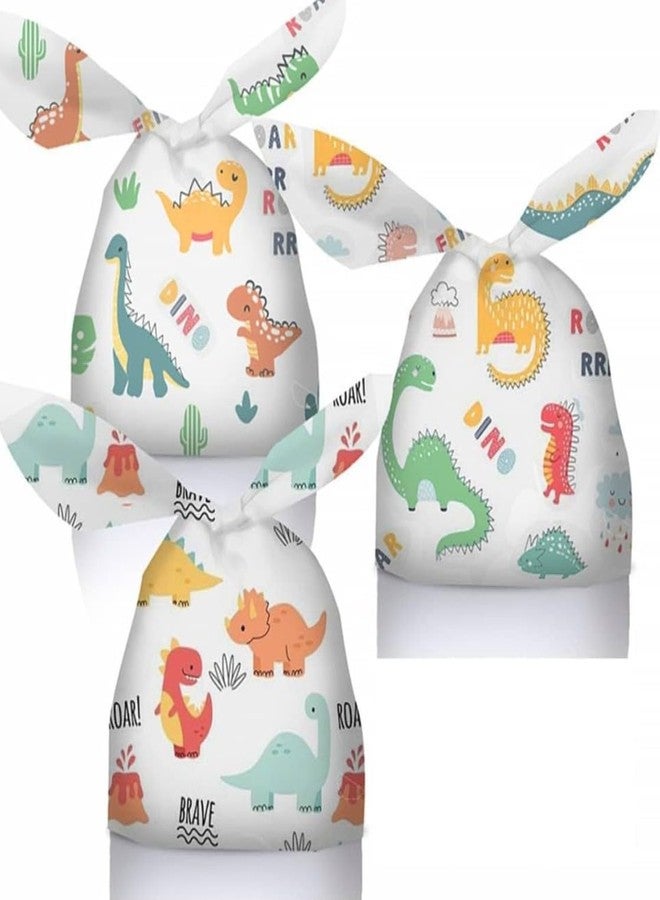 VRB Dec أكياس هدايا VRB Dec 50 قطعة - أكياس بوتلي، أكياس هدايا لأعياد ميلاد الأطفال - أكياس تغليف الهدايا - أكياس هدايا لتوزيع الهدايا - أكياس هدايا - أكياس هدايا لتوزيع الهدايا - أكياس هدايا لتوزيع الهدايا (50 قطعة بوتلي بتصميم ديناصورات متنوعة) - Image 1